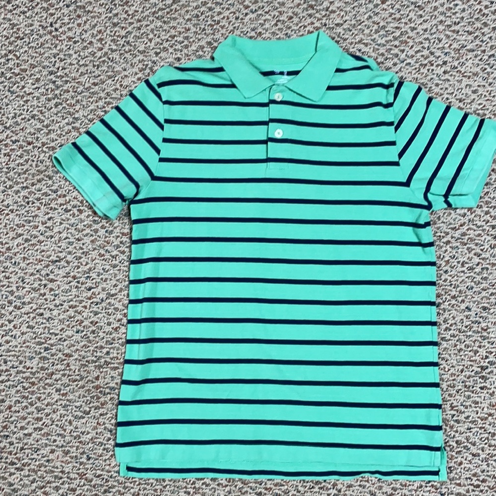 Gap Mint/green striped polo
